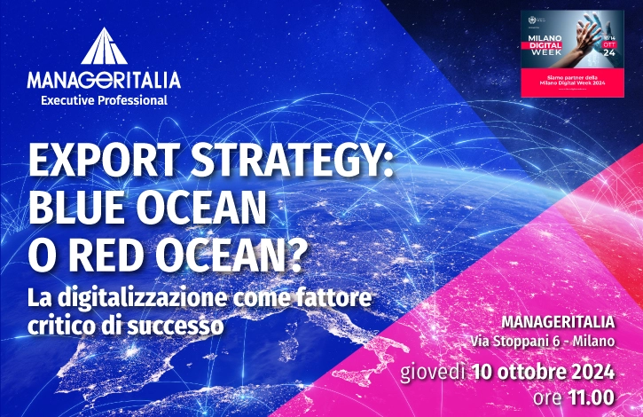 Export Strategy: blue ocean o red ocean? La digitalizzazione come fattore critico di successo
