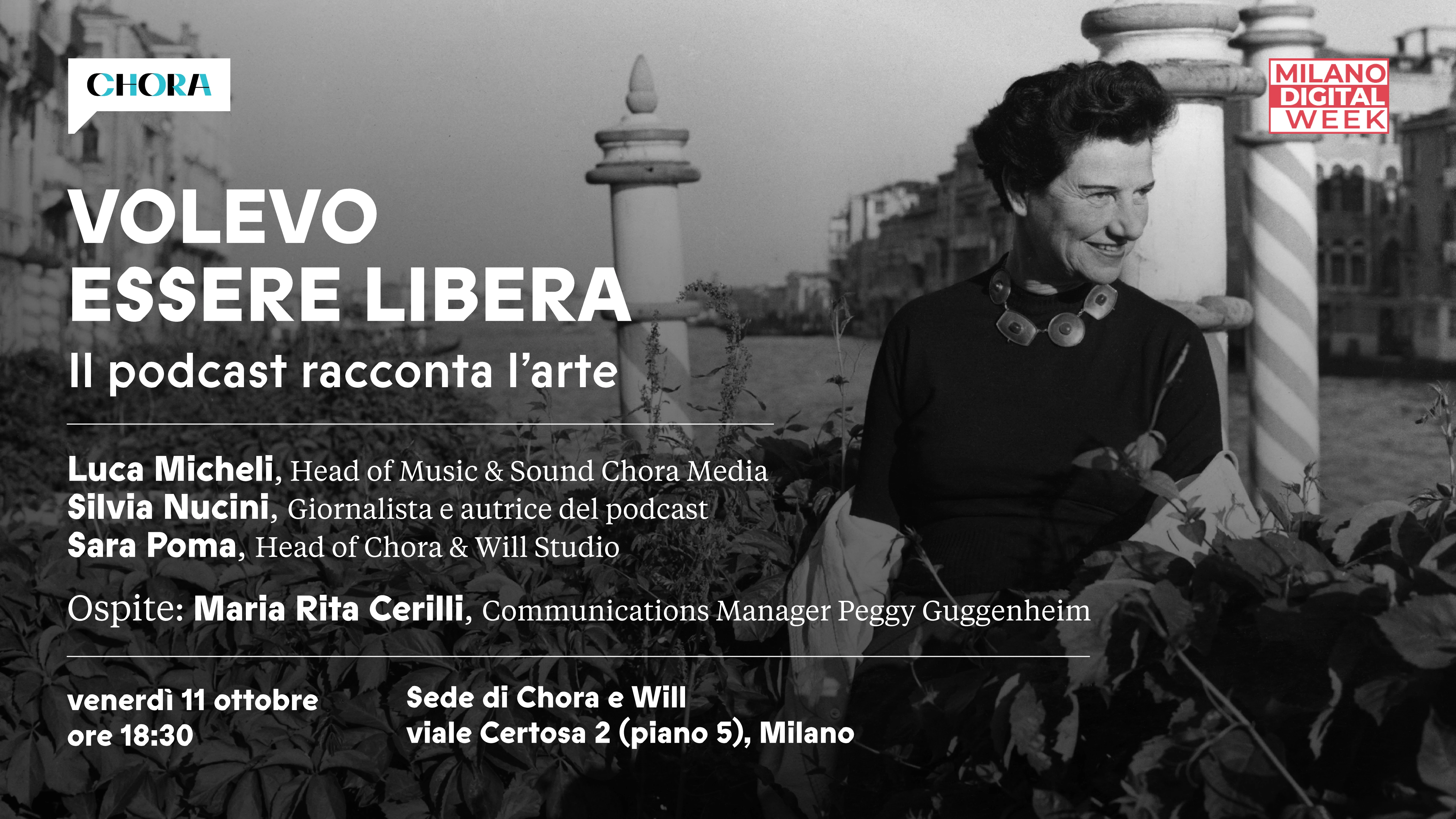 Presentazione di "Volevo essere libera" -  cultura e podcast
