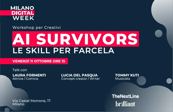 AI SURVIVORS: LE SKILL PER FARCELA - Talk e Workshop per Creativi