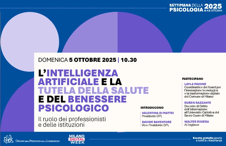 L'intelligenza artificiale e la tutela della salute e del benessere psicologico: il ruolo dei professionisti e delle istituzioni