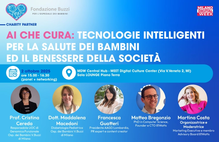 “AI che cura: tecnologie intelligenti per la salute dei bambini ed il benessere della società”